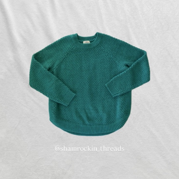 sparkle glitter green sweater - Picture 1 of 13